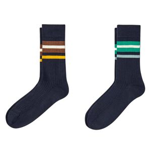 Tchibo Men 2 Pairs Stripe Socks, Multicolor