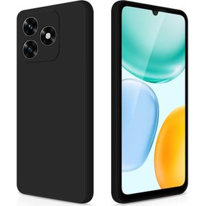 Case for Honor X5c / Honor X5c Plus Silicone Case, Shockproof Protective Case Ultra-Thin Silicone Case with Fibre Inner Layer and Protection for Camera, Black