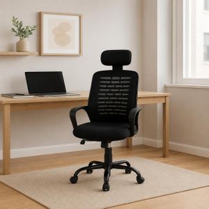 Sarcomisr Manager Medical Office Chair - Black Mesh