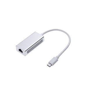 Type C USB-C USB 3.1 to RJ45 Gigabit Ethernet 1000Mbps LAN Network Adapter Silver