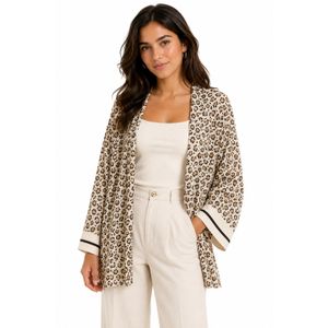 Clue Leopard Print Kimono