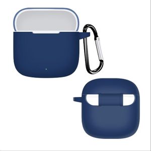 Silicone Case Compatible with Huawei Freebuds SE 3 Earbuds, Soft Silicone Protective Case Cover, Shockproof Sleeve with Carabiner - Blue