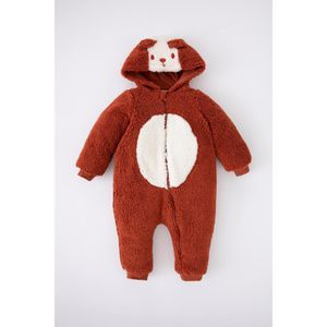 Defacto Baby Boy Regular Fit Long Sleeve Overalls - ORANGE