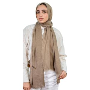 حجاب قطن مضلع أنيق طرحة نسائية ناعمة وخفيفة