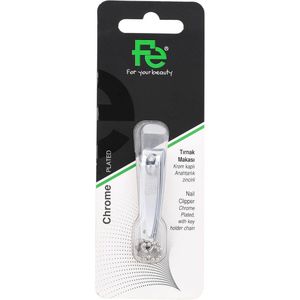 Fe Nail Clipper Chrome Plated with key holder chain