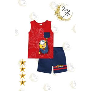 Set Of 2 Pcs Sleeveless  Summer Outfit  For Boys
