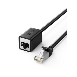 Ugreen Cat 6 F/UTP Ethernet RJ45 Extension Male/Female Patch Cords 2m (Black)