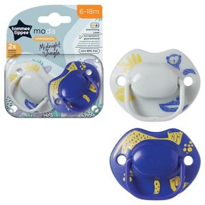 tommee tippee ببرونة بطبعة الغابة الليلية من سن 6 الي 18 شهر قطعتين - 43338599