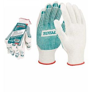 TOTAL Woven, textured gloves made of PVC plastic