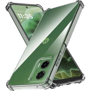 جراب بولي يوريثين رفيع للغاية ومضاد للسقوط ومرن جدًا ومقاوم للحرارة بغطاء شفاف مضاد للاصفرار بحماية من الصدمات بمستوى عسكري لموبايل موتورولا G35