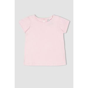 Defacto Baby Girl Regular Fit Short Sleeve T-Shirt - Pink