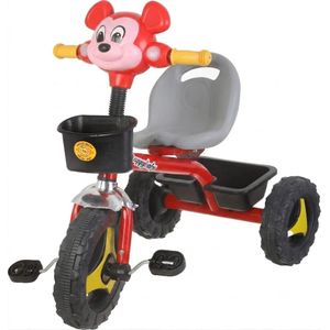 General Mic.key tricycle for kids with 3 wheels, front and rear baskets, and multiple colors.