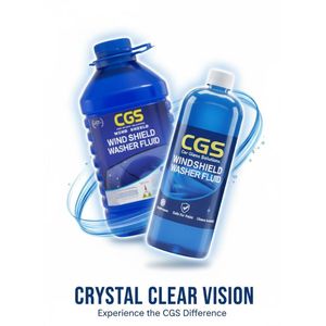 CGS سائل تنظيف الزجاج الأمامي للسيارة رؤية فائقة الوضوح وحماية الزجاج زجاجة 2 لتر + زجاجة 1 لتر