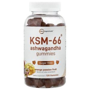 Micro Ingredients, KSM-66 Ashwagandha Gummies, Mango Passion Fruit, 120 Gummies