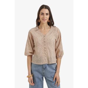 Carina Floral Perforated Top