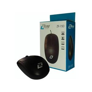 ZERO ZR-150 Wired USB Optical Mouse Black