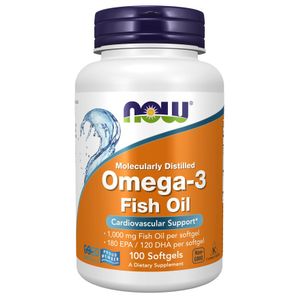 Now Omega-3 Fish Oil 1000 MG 100 Softgels