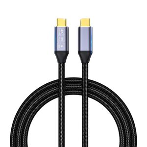 USB  C to USB  C Cable  3 Meters  Nylon Braided 10Gbps  100W Charging  4K Ultra HD  Compatible with MacBook Pro  Samsung Galaxy  Google Pixel  and Nintendo Switch
