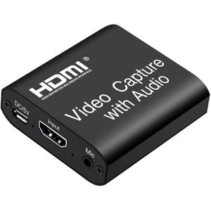 Audio Video Capture Card,4K HDMI USB 3.0 Capture Adapter Video Converter 1080P 60fps Portable Capture Device for Video Game Recording Live Streaming Broadcasting,Support PS4 Xbox One Camera