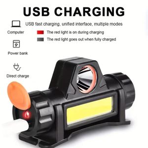 Usb Power A powerful and practical headlamp featuring three lighting modes