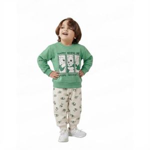طقم بيجاما صبياني شتوي - مجموعة مكونة من قطعتين - 5501-A