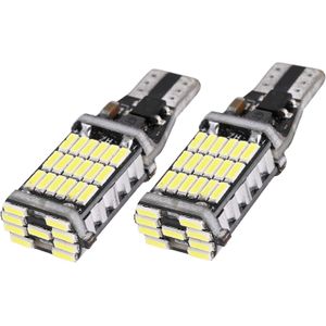 مصباح إشارة LED عالمي T10 للوقوف، 45 SMD، مصباح داخلي ساطع للوحة الترخيص، مصباح إشارة قبة للسيارات (قطعتان)