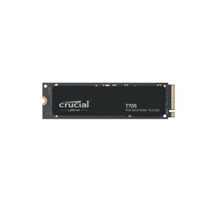 Crucial T705 2TB PCIe Gen5 NVMe M.2 2280 SSD, Up to 14,500MB/s Read, 12,700MB/s Write, 1.8M IOPS, 232-Layer 3D TLC NAND, PCIe 5.0 x4, No Heatsink - High-Performance Internal SSD for Gaming, Content Creation, Intel 13th/14th Gen & AMD Ryzen 7000 Compatible - CT...