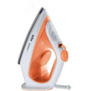 Braun براون مكواة بخار 1 من تكس ستايل براون، 1900 واط، قاعدة غير لاصقة، موفرة للطاقة بنسبة 50%، برتقالي، SI1009OR
