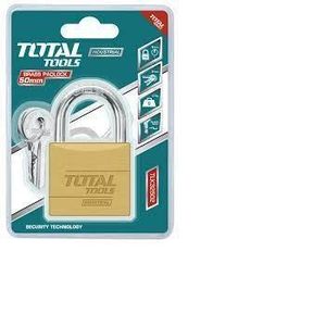TOTAL قفل نحاس 50 مم عدد 3 مفتاح