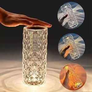 Trendy Crystal Touch Lamp (Rechargeable & Remote Controlled) – Elevate Your Space with a Radiant, Modern Glow