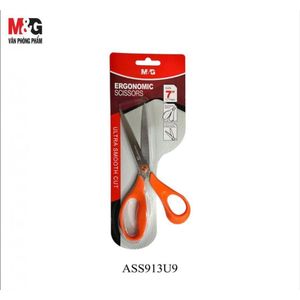 M&G Chenguang Ergonomic Scissors, 7inch Stainless Steel Blades for Smooth Cutting - No:ASS913U9