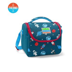 CORAL HIGH Kids Thermal Lunch Bag - Civit Red Space Patterned