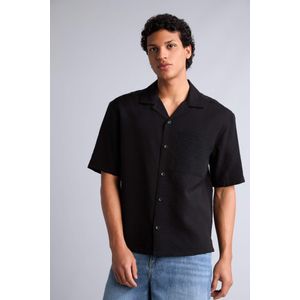 Defacto Boxy Fit Crinkle Fabric Short Sleeve Shirt