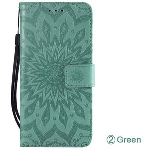 Blue Sunflower PU Leather Wallet Case for Samsung Galaxy J7 Duo