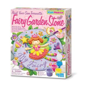 4M Paint Your Own Terracotta Fairy Garden Stone - 04779