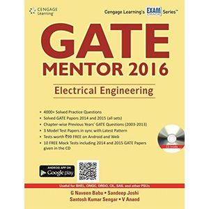 GATE Mentor 2016: Electrical Engineering (With Cd) ,Ed. :1