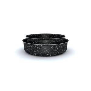 LAPIS Granite Oven Trays Set Black size 24 - 28 cm