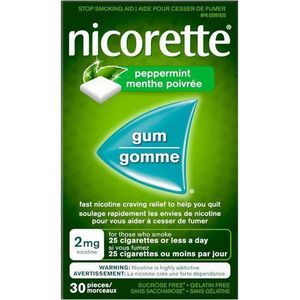 Nicorette نيكوريت لبان نعناع 2 مجم 30 قطعه