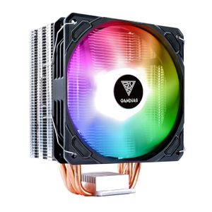 Gamdias كولر تبريد احترافي للمعالج Gaming GAMDIA.S Boreas E1-410 CPU Air Cooler RGB/ARGB – مروحة 120mm PWM عالية الأداء – 4 Heatpipes نحاس Direct Contact – تبريد قوي وصامت – متوافق مع Intel & AMD