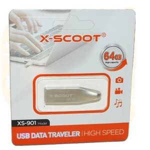 X Scoot ذاكرة فلاش معدنية عالية الجودة بسعة 64 جيجابايت - سرعة عالية