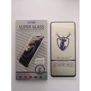 For Xiaomi Redmi Note 9S Super Glass Tempered Glass 9H Screen Protector-Black