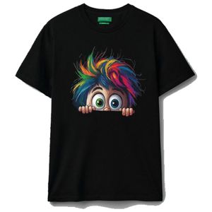 T-Shirt Cotton (Black) Short Sleeve Size (M)