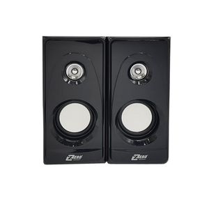 ZERO  ZR-80 Wired Digital Speaker for Computer and Laptop, 2 Pieces - Black