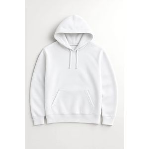 Local هودي أبيض بسيط