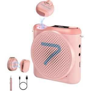 Comica 7RYMS WA2 Amplifier with Microphone Pink