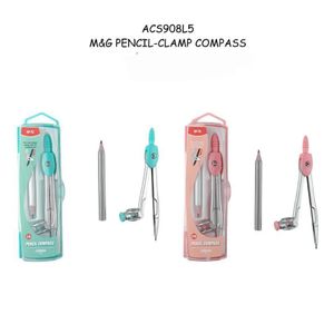 M&G Chenguang Pencil Clamp Compass Set – Precision Geometry Compass with Pencil Holder for Students & Technical Drawing - 1pcs - No: ACS908L5