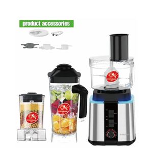 Sokany محضر طعام 9 في 1 2.5 لتر، 6000 وات، فضي - SK-888N