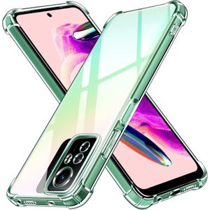 جراب متوافق مع Xiaomi Redmi Note 12S، غطاء سيليكون شفاف TPU غوريلا مضاد للصدمات، واقي كاميرا بزوايا مقاومة للصدمات - شفاف