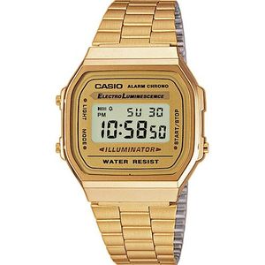 Casio ساعة كاسيو A168WG-9W للرجال والنساء بتصميم كلاسيكي أنيق