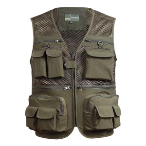 Men Waterproof Photographer Waistcoat Sleeveless Tactical Jacket Pockets  Fishing Working Shooting Vest